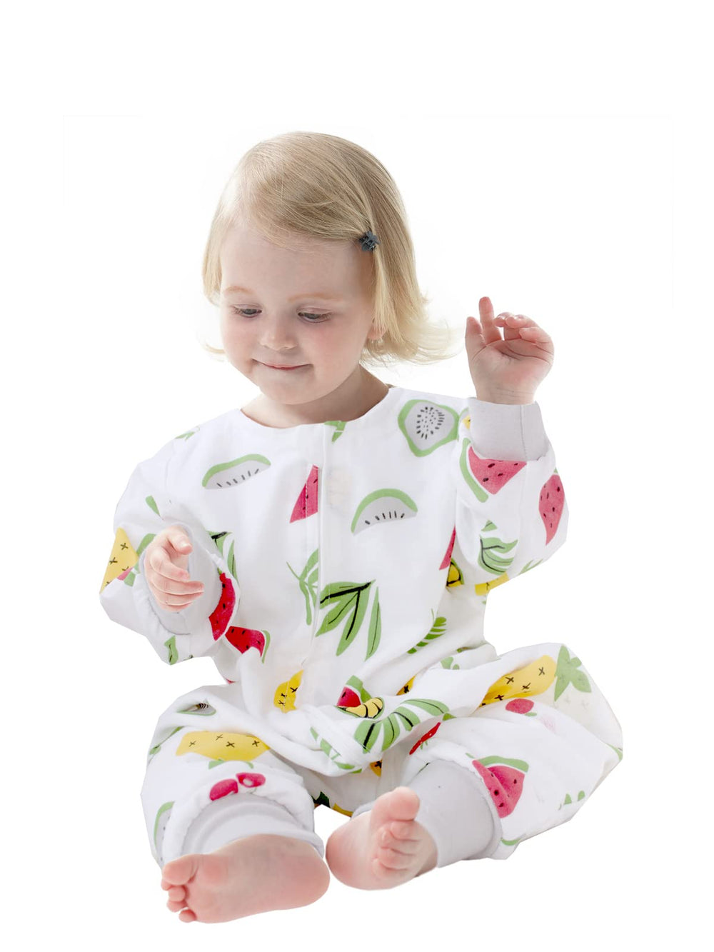 ililmmoe Muslin Original sleeping sack shows diaper-access zipper for easy changes