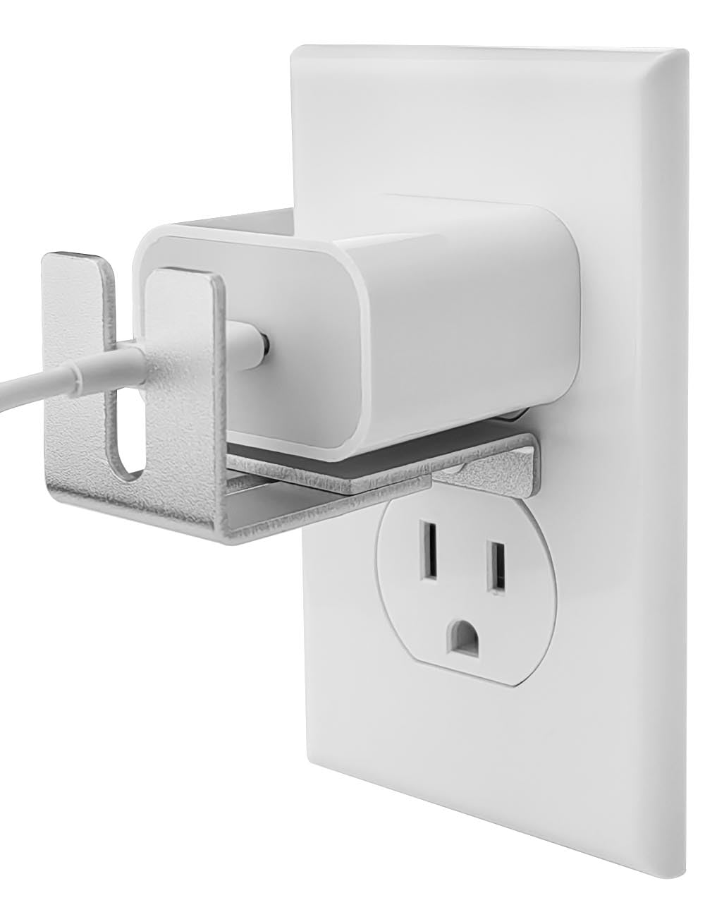 ILIVABLE charger lock to outlet securely holds plugs for child safety.