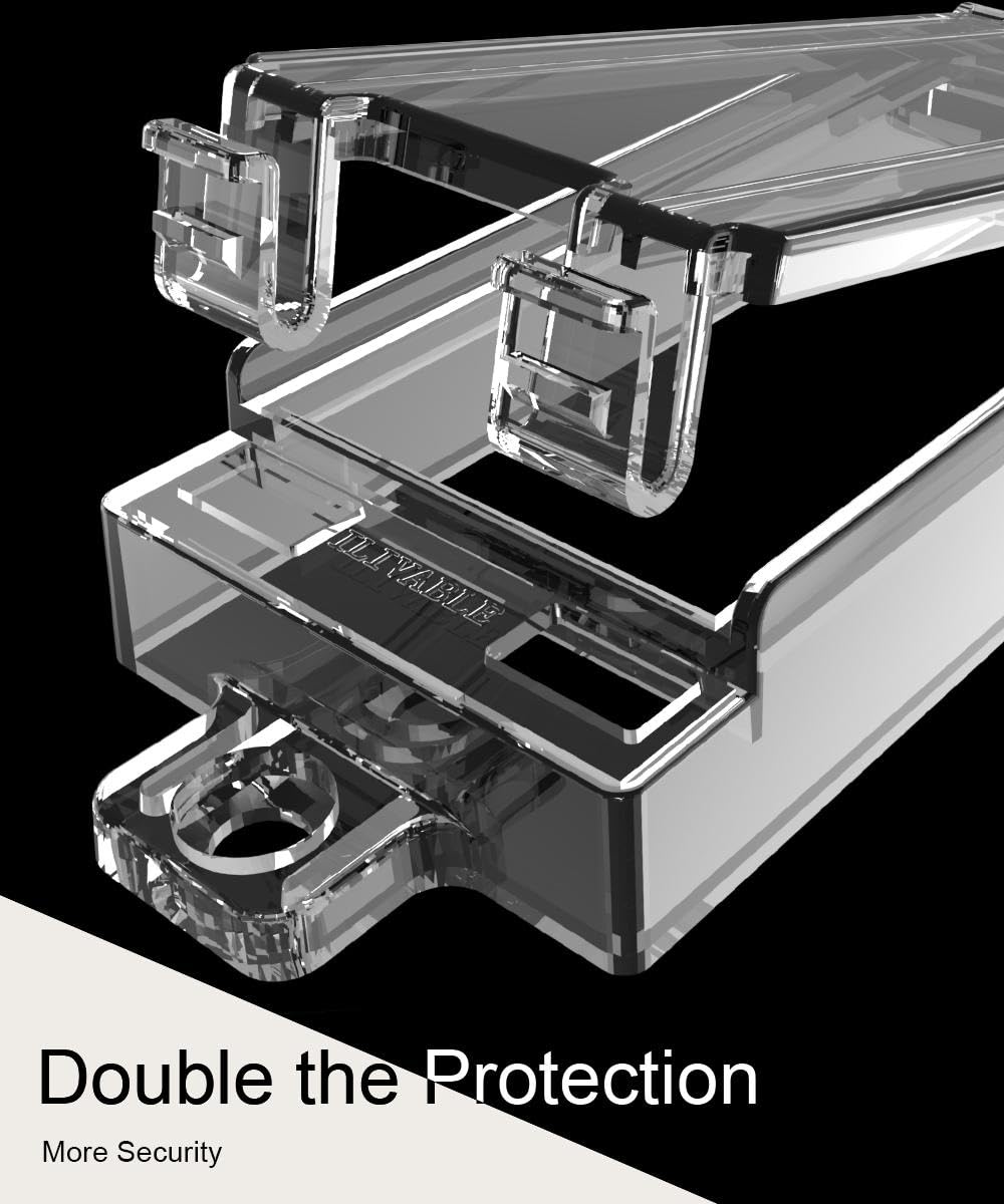 ILIVABLE extra-long screws included for thicker switch panels.