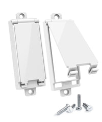 ILIVABLE white two-pack light switch guard product shot showing easy installation and kid-safe control