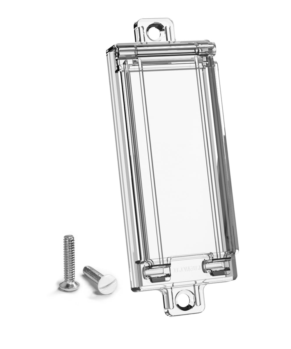 ILIVABLE light switch guard installed on wall reduces accidental toggles.