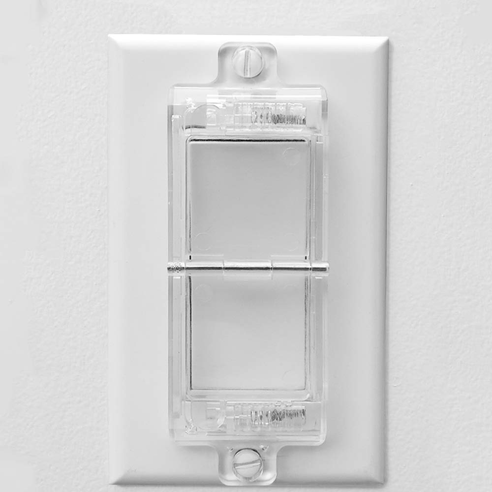 ILIVABLE Rocker Switch Guard buckle lock close-up highlighting secure on or off control