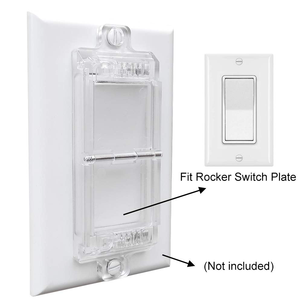 ILIVABLE Rocker Switch Guard thick-panel screws ensure secure, compatible fit.