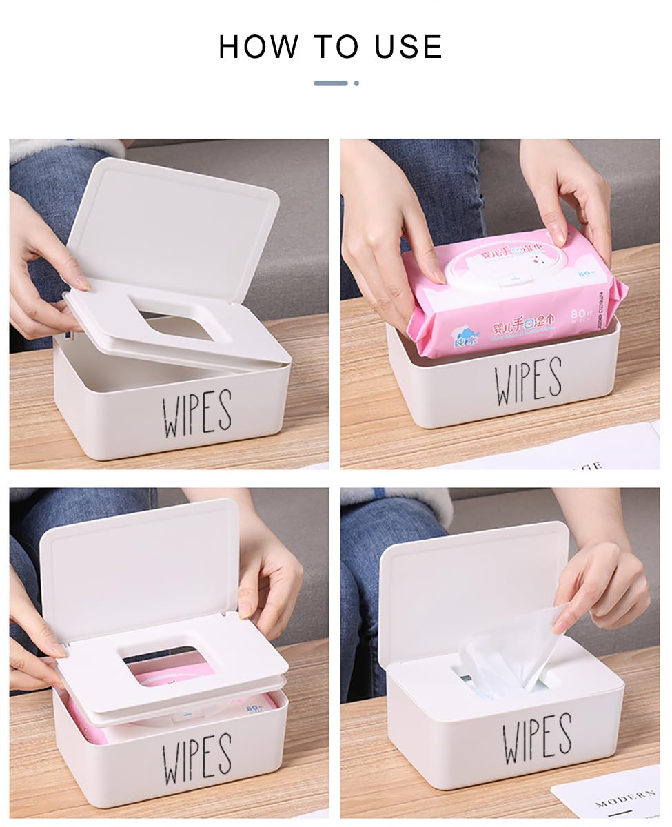 illikkuyax sleek baby wipes dispenser non-slip-bottom keeps it steady on surfaces