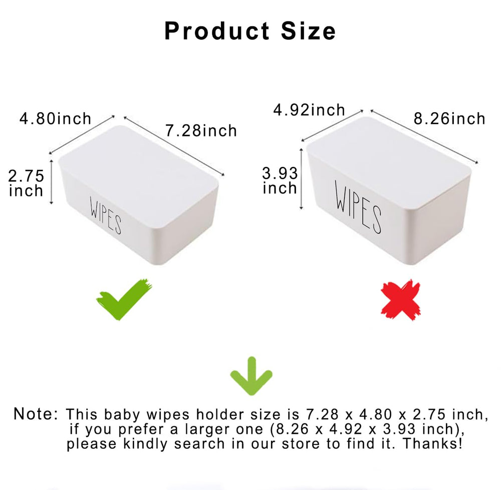 illikkuyax sleek baby wipes dispenser side profile highlights compact footprint for small spaces