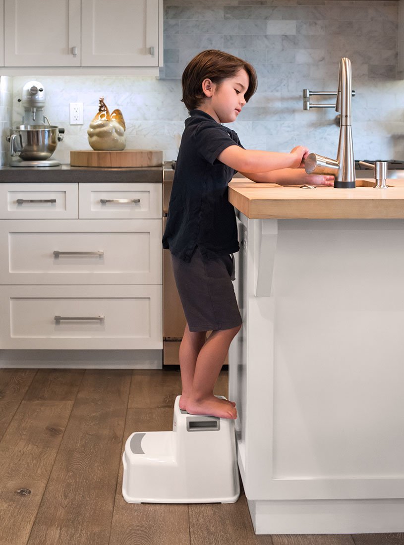 iLove 2 Step Stool durable base supports up to 175 pounds.
