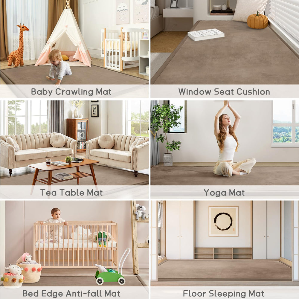 ILPEOD baby play mat easy clean surface helps messy toddler moments