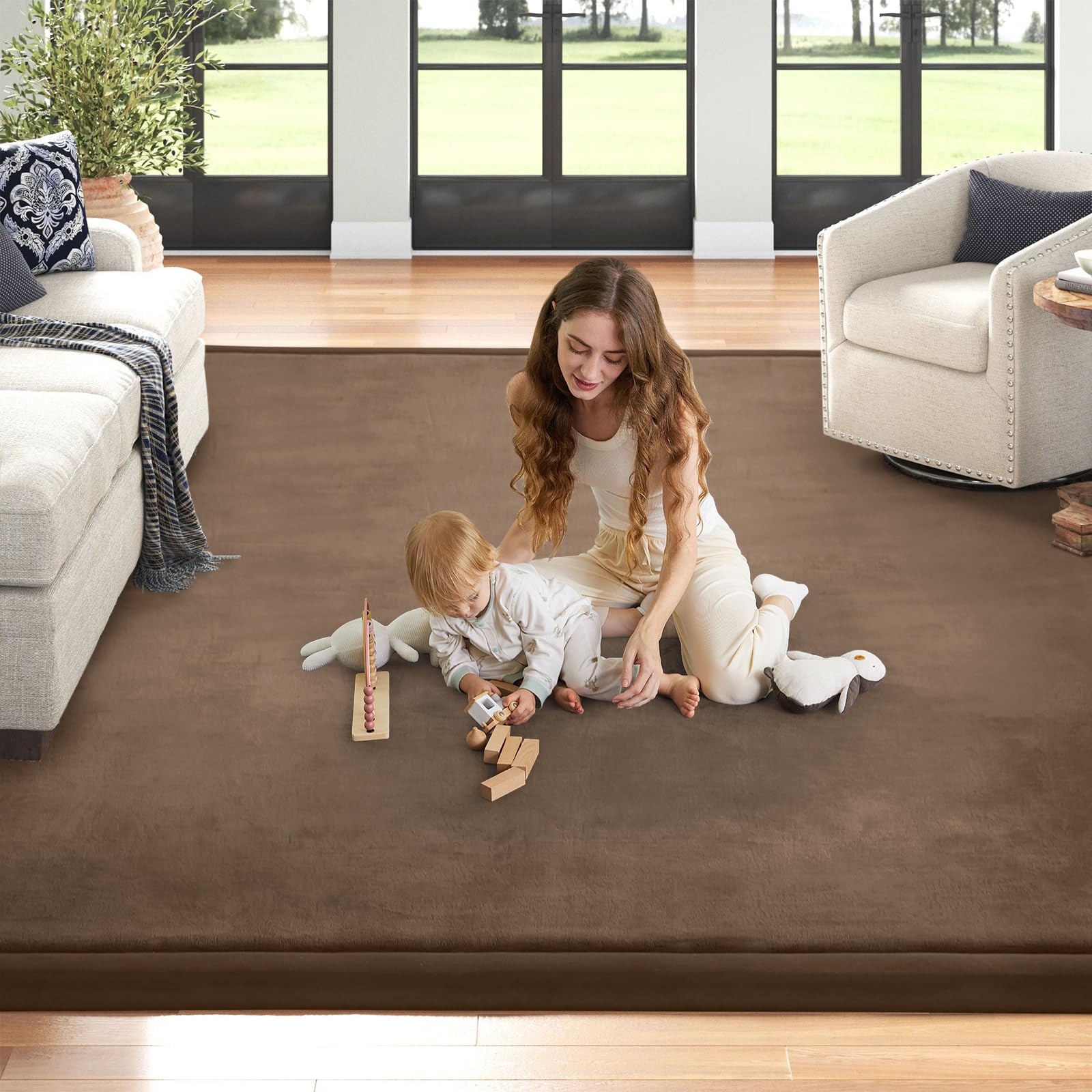 ILPEOD edge-padded mat highlights thick cushioning for safe play