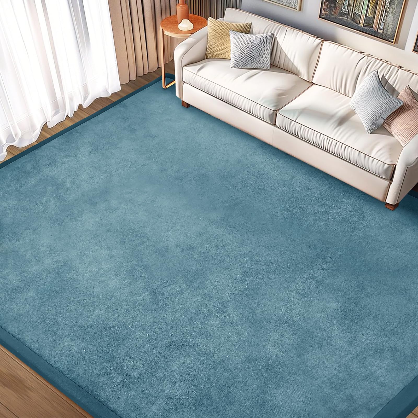 ILPEOD baby play mat with foam-thick padding and velvet cover for safe, comfy play.