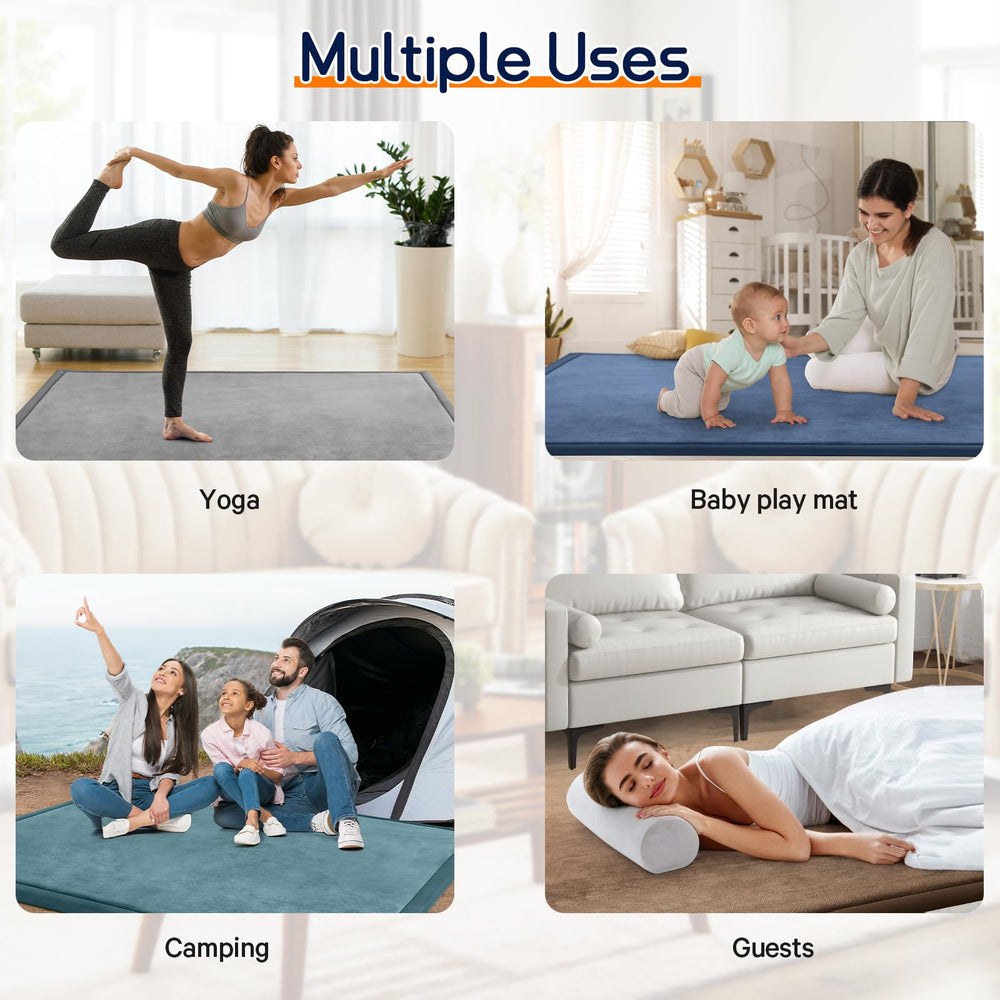 ILPEOD velvet cover mat feels plush and cozy during playtime.