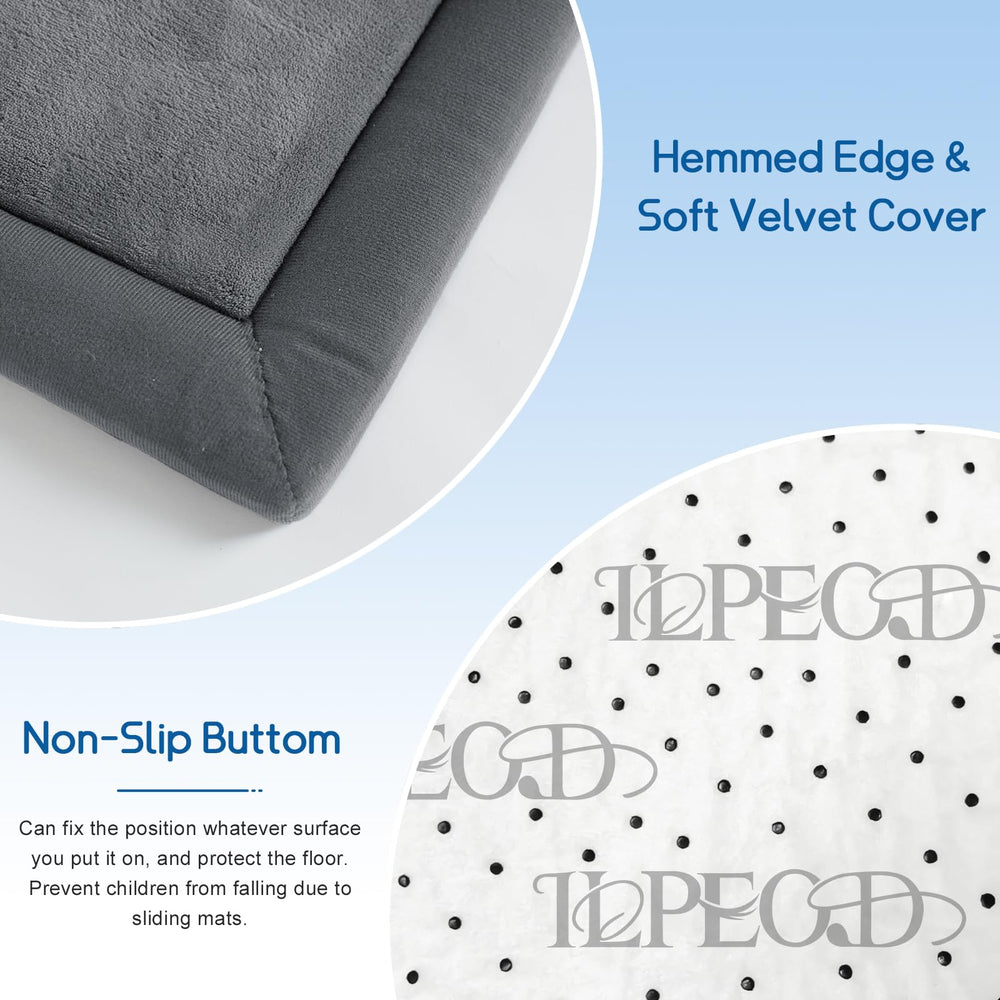 ILPEOD colorful area rug design adds a cheerful focal point while keeping infants comfortable.
