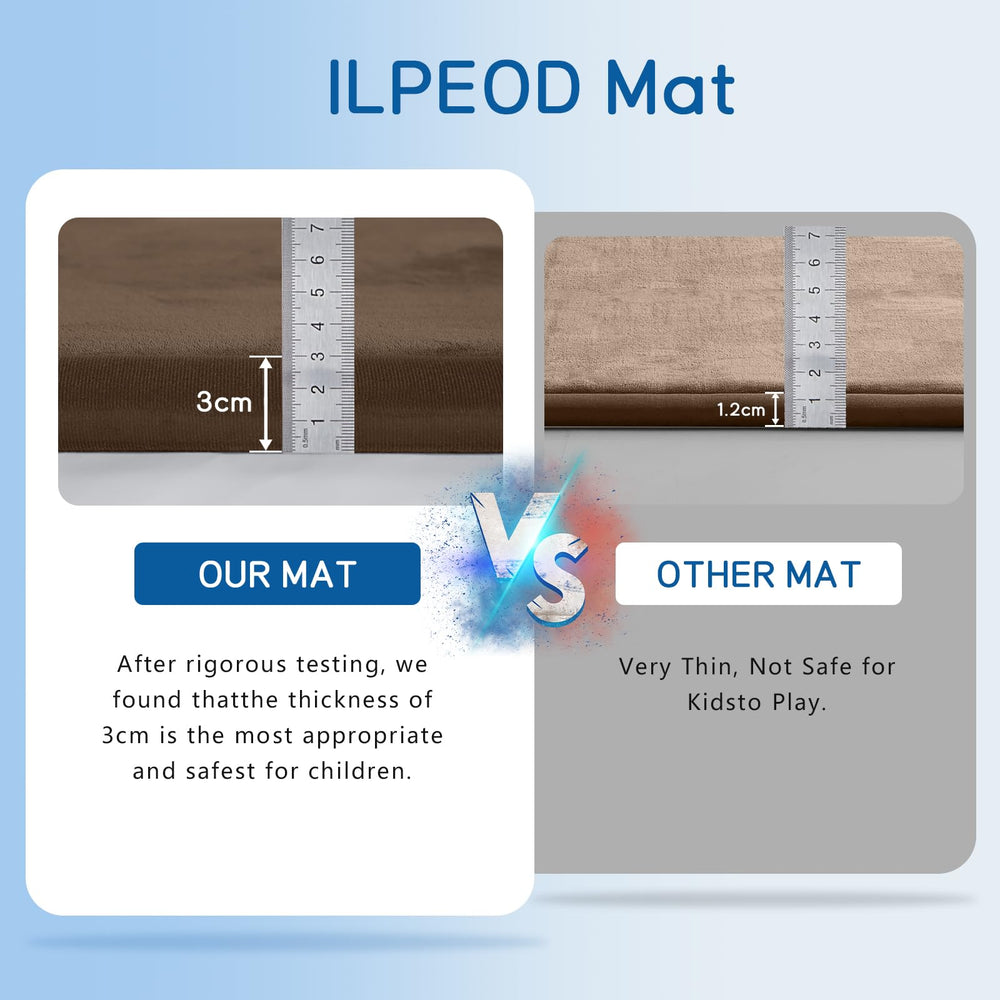 ILPEOD mat stain-resistant surface simplifies cleanup after messy play.