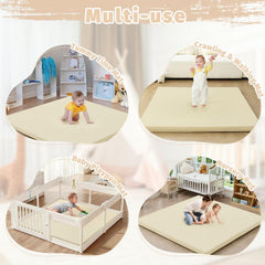 ILPEOD vegan leather surface offers skin-friendly non-toxic feel for gentle play