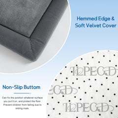 ILPEOD Yoga Mat Playmat grey offers a versatile comfortable surface