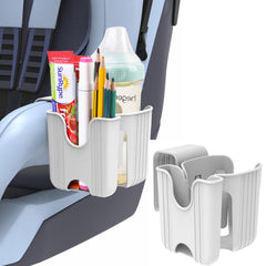 iLulala Graco cup holder attached to stroller for convenient on-the-go drinks.