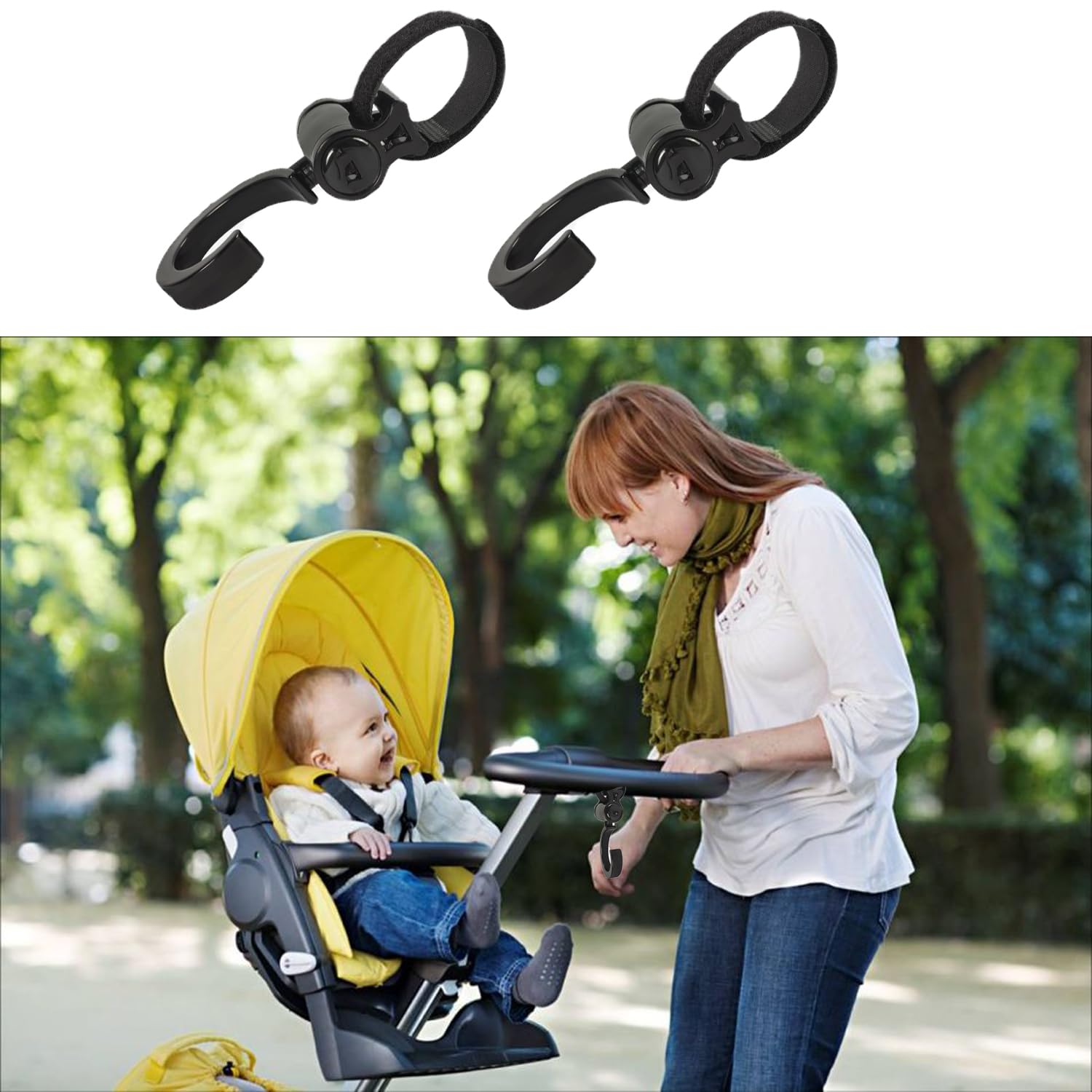 iLulala hook close-up shows curved inner opening for stable hanging.