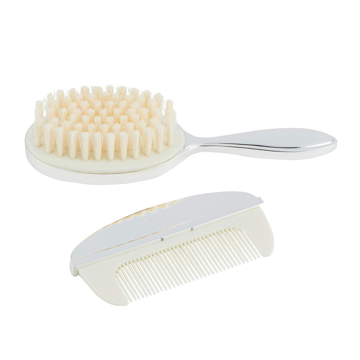 Stephan Baby Silver-Plated Keepsake Brush + Comb Set
