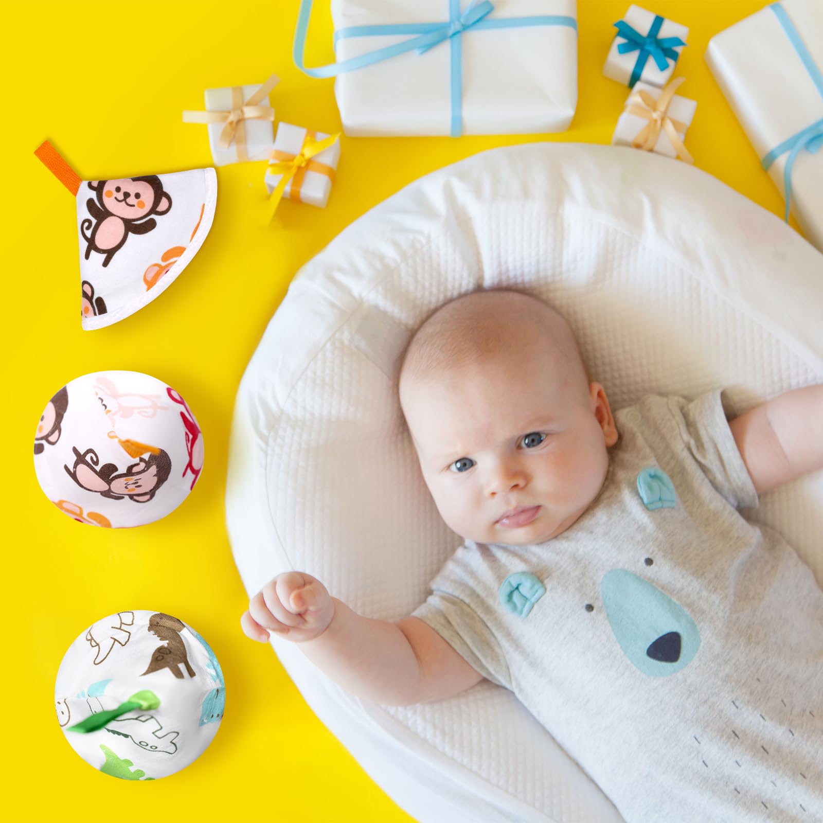 OPEYATOYS 20 Pcs Baby Boy Pee Shield Cover, Pee Covers Baby Pee Cap, Reusable Pee Shield for Baby Boy Diaper Changing Accessory for Boys Newborn Birthday Christmas Gift (Dinosaur)