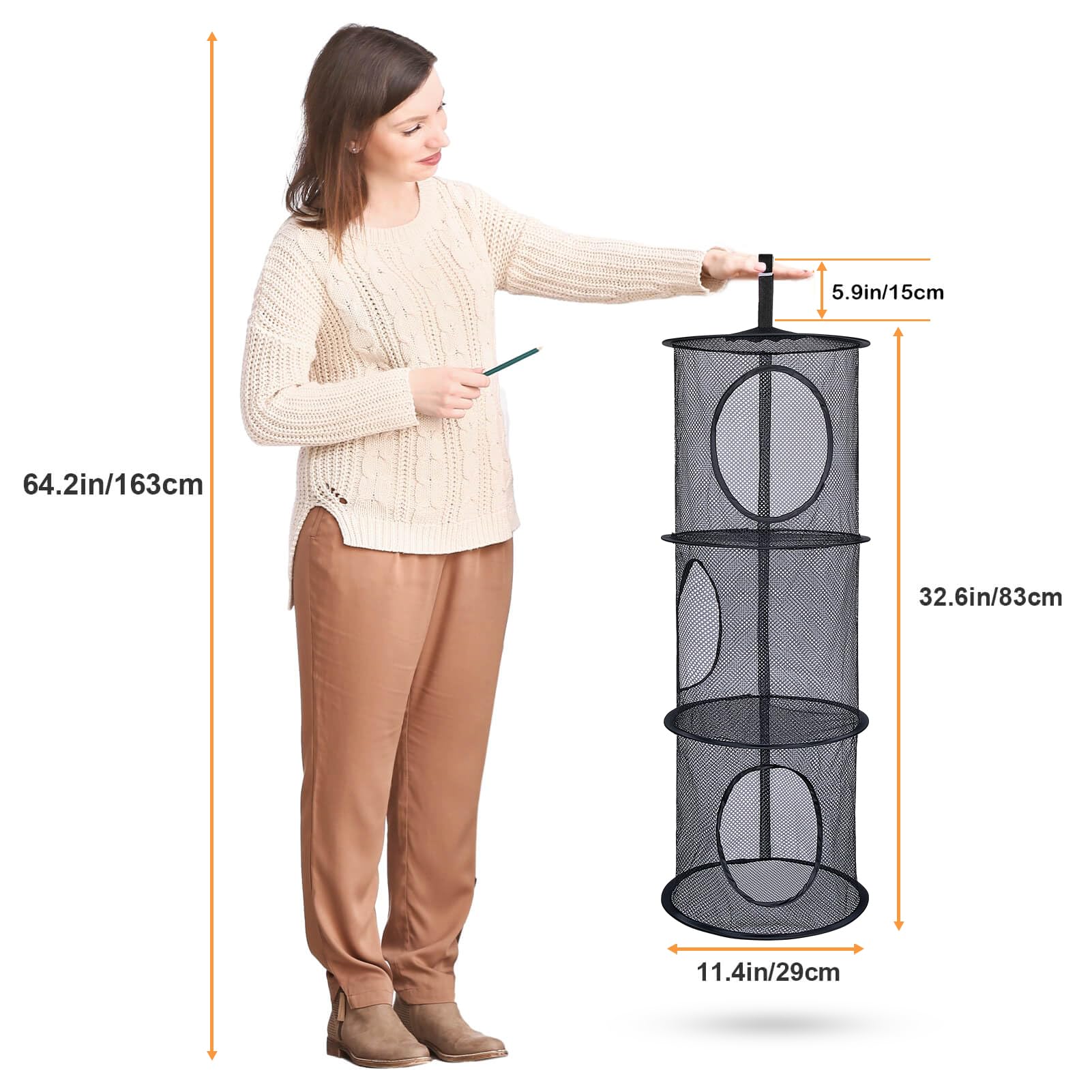 Basumee-closet-hallway-storage-net boosts closet organization and tidy entryways.