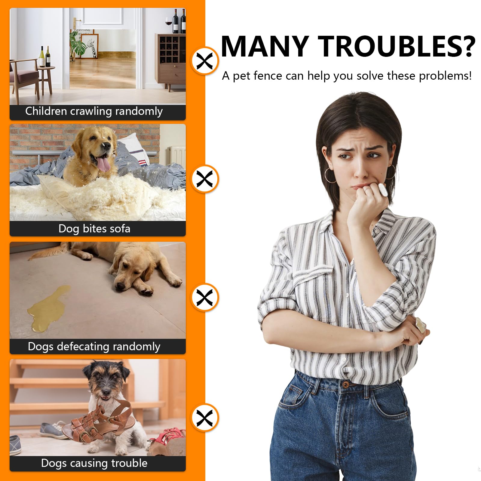 2 Pack Retractable Pet Gate for Doorways and Stairs, Mesh Gate for Dog, Cat, Indoor & Outdoor Use, One-Hand Operation, Easy Installation, 31" Tall, Expands to 59" Wide