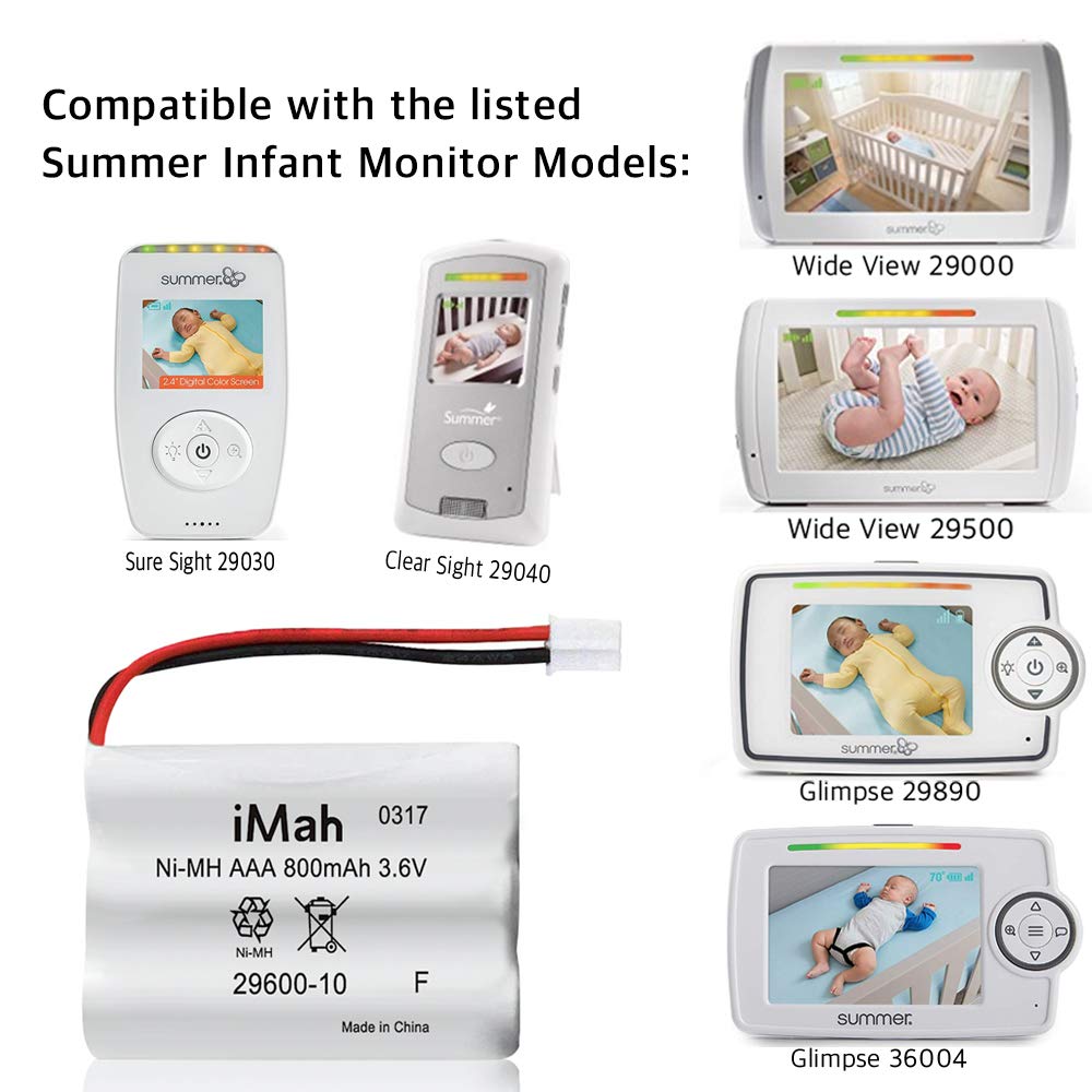 iMah 800mAh 3.6V Ni-MH battery power for portable monitors