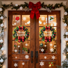 IMISHM ornament-rich decal detail for doors creates nostalgic holiday charm
