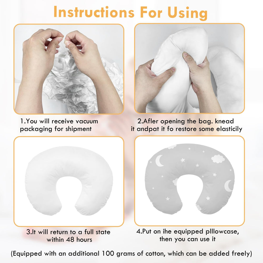 Imlemao nursing pillow pattern variety keeps baby engaged during feeding