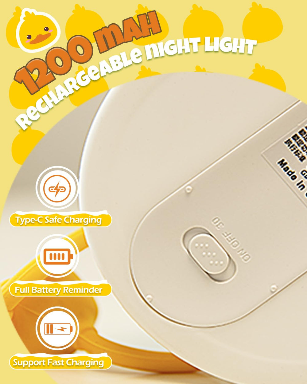 IMMORROSA gift-ready duck night light packaging for gifting