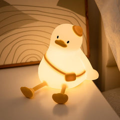 immorrosa cute duck night light glows softly for cozy nursery use and kid-friendly nighttime comfort