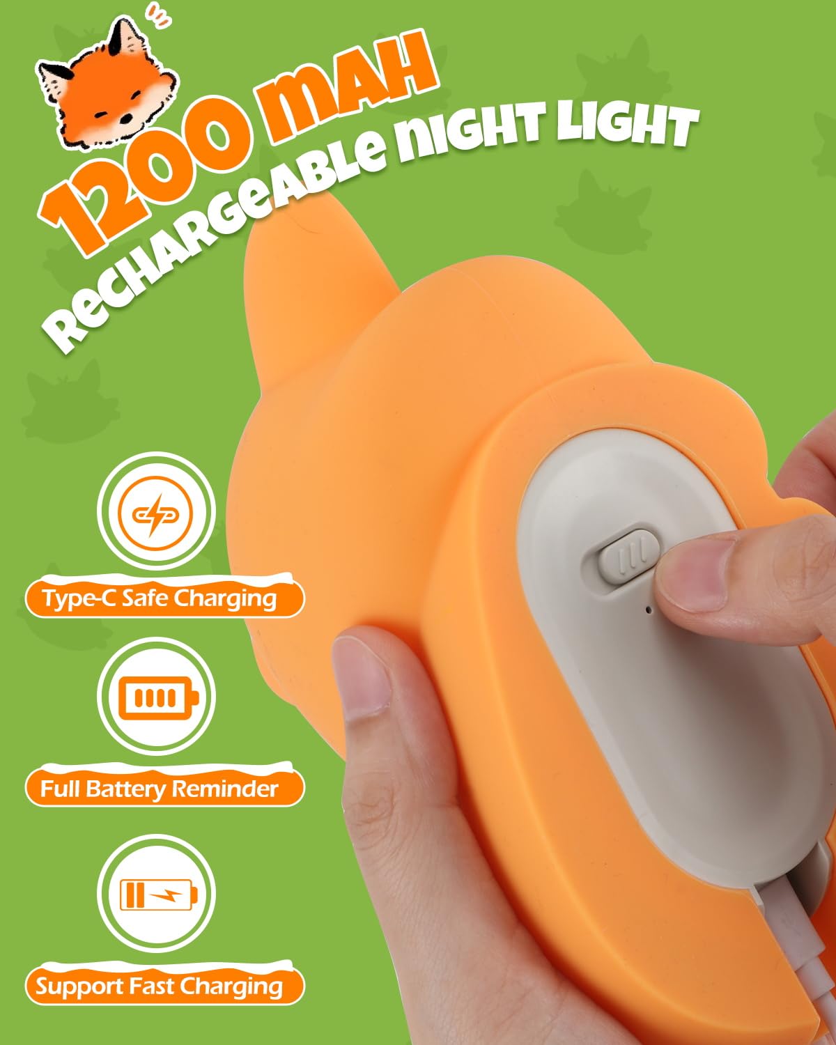 IMMORROSA Night Light in nursery with 30-minute timer helps schedule sleep