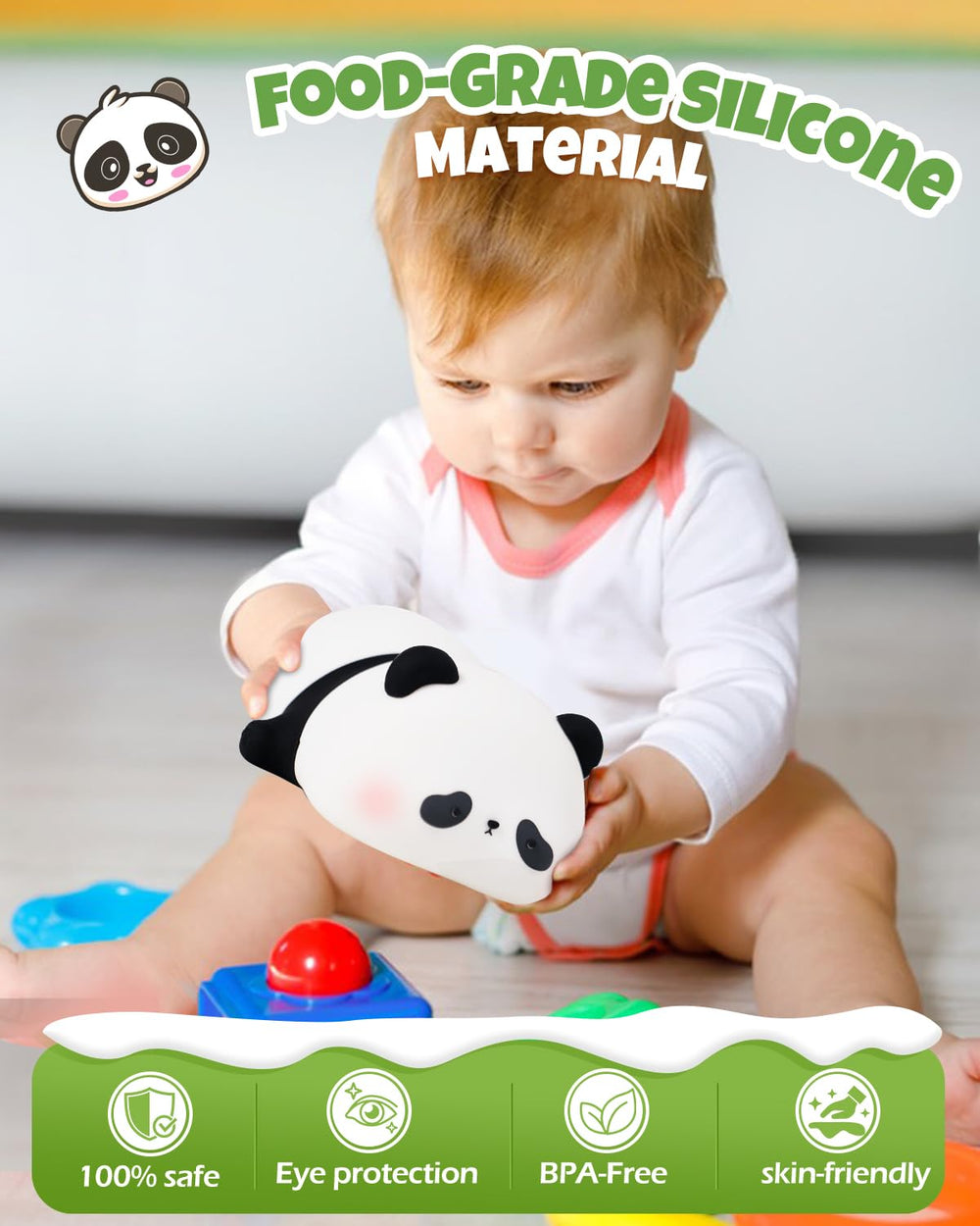 IMMORROSA squishy stress-reliever panda doubles as a calming toy