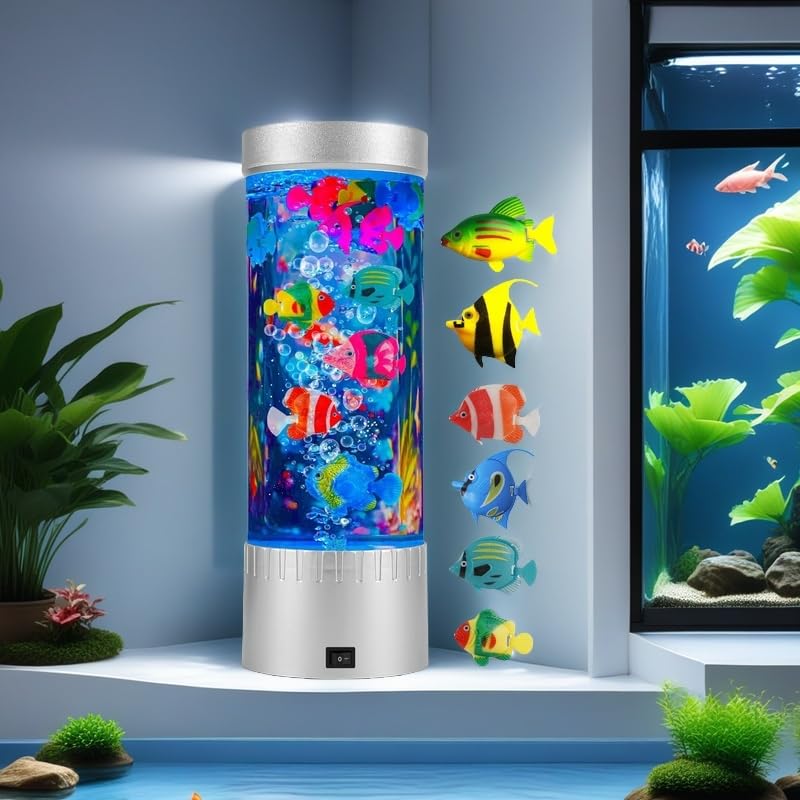 impcenst Bubble Fish Lamp ideal for office use as relaxing desk light.