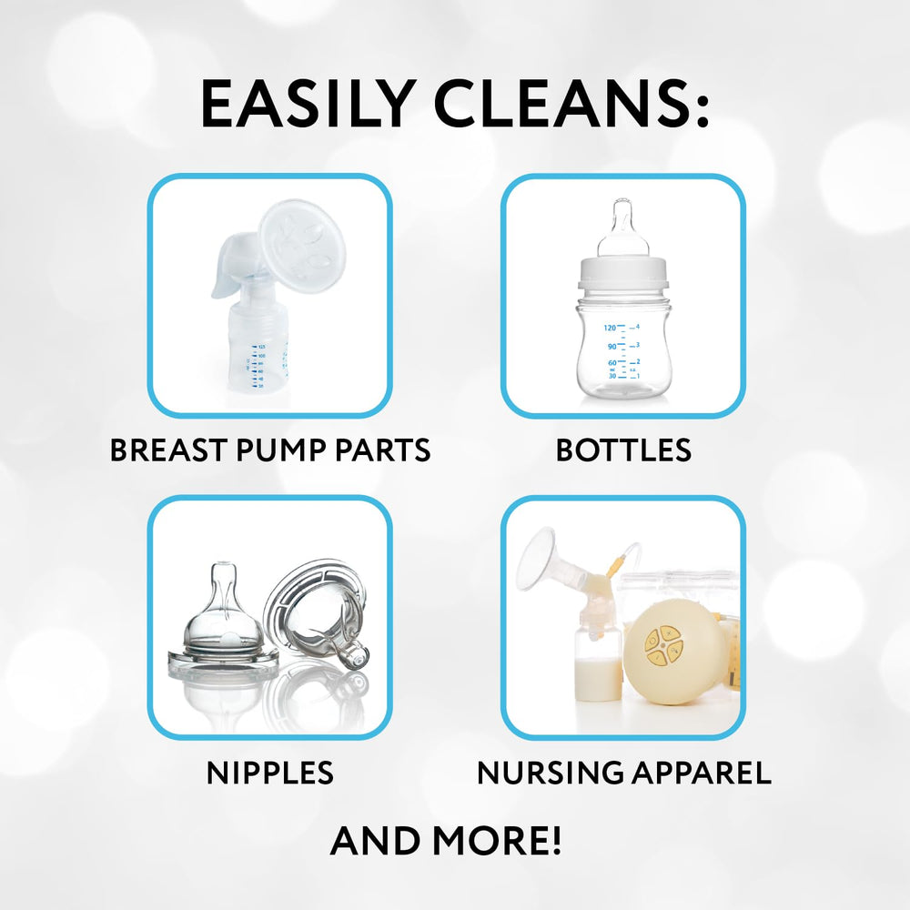 IMPRESA Fragrance-free formula shown on bottle for safe cleaning of feeding items