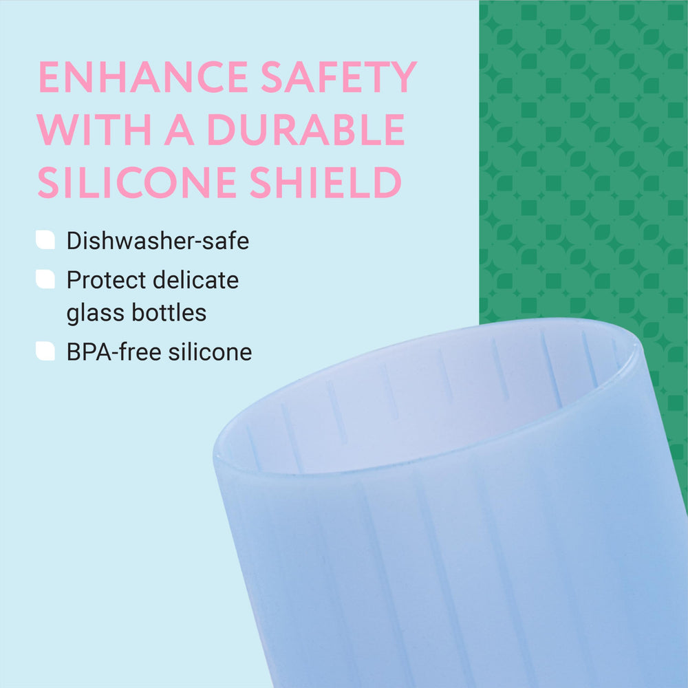 IMPRESA clear-measurement window sleeve helps monitor liquid level.