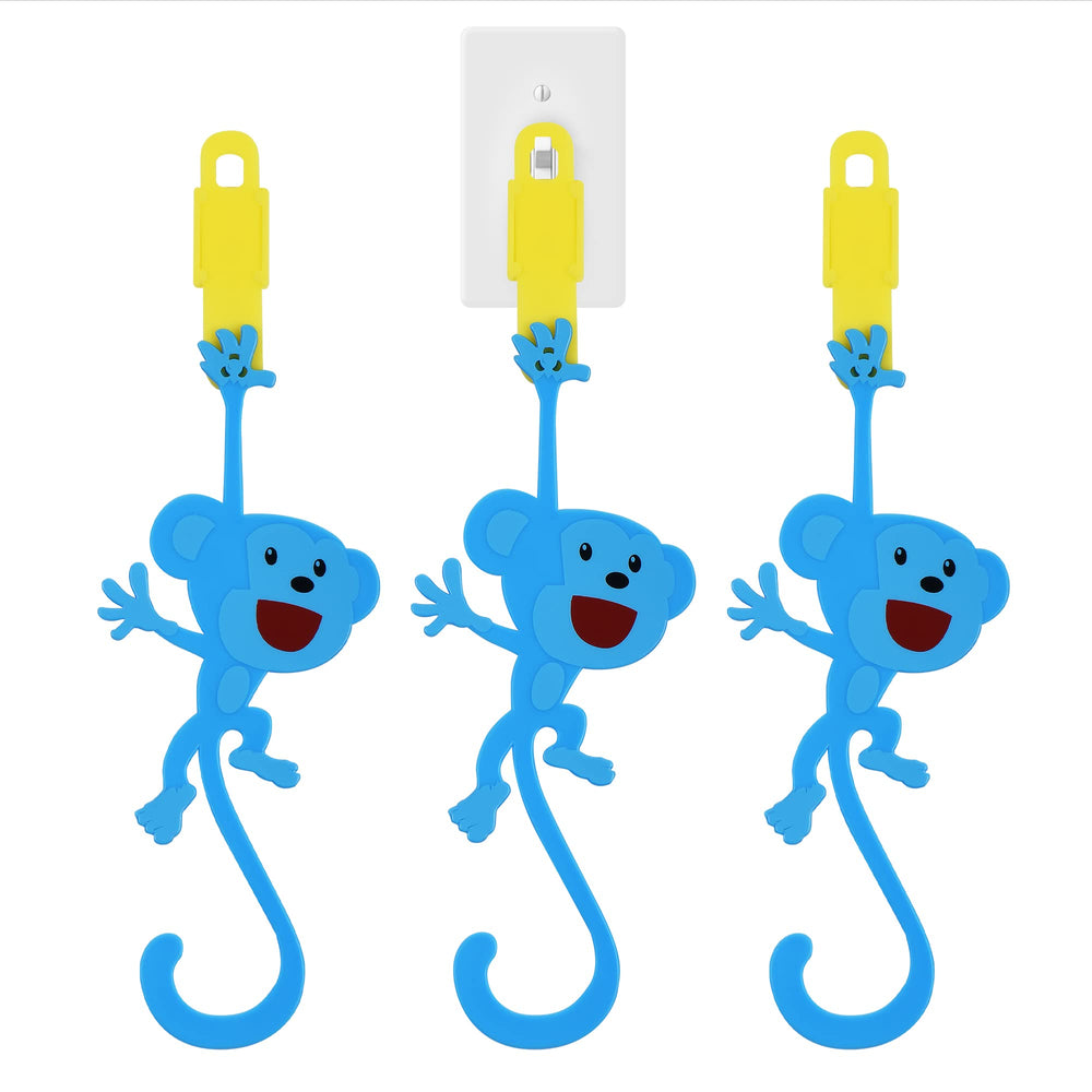 IMPRESA Monkey Light Switch Extender in blue helps kids reach switches safely and independently.