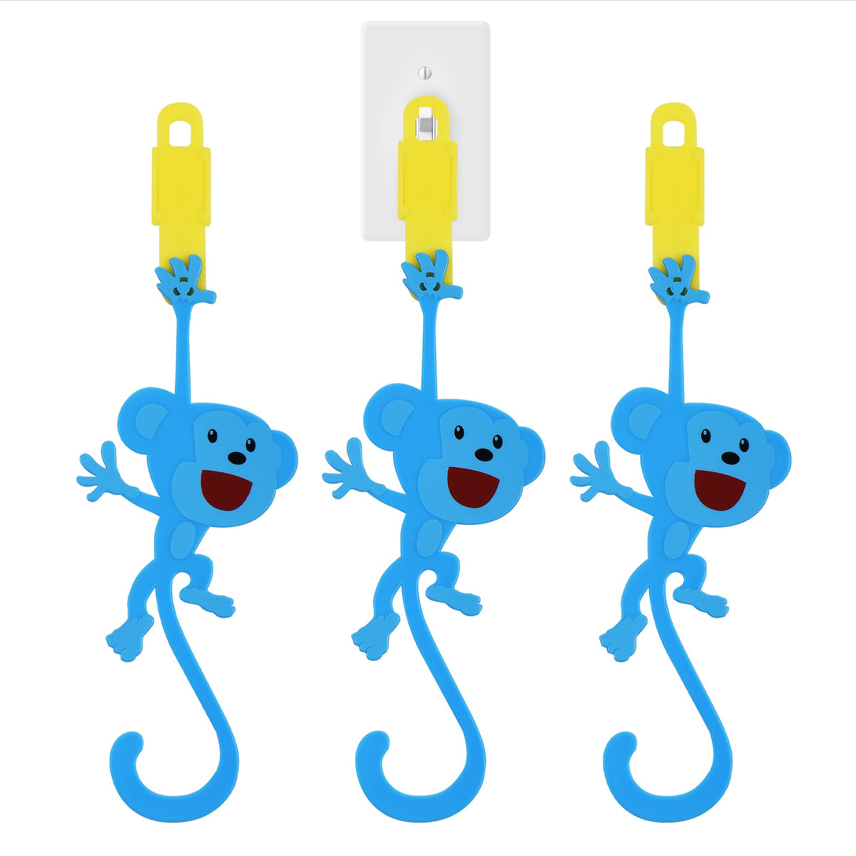 IMPRESA Monkey Light Switch Extender in blue helps kids reach switches safely and independently.