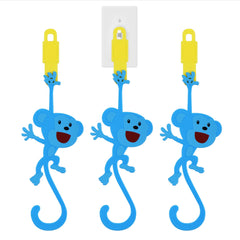 IMPRESA Monkey Light Switch Extender in blue helps kids reach switches safely and independently.