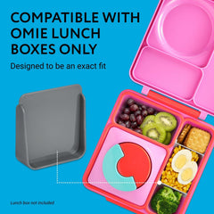 IMPRESA lunch dividers gray design complements most lunchboxes.