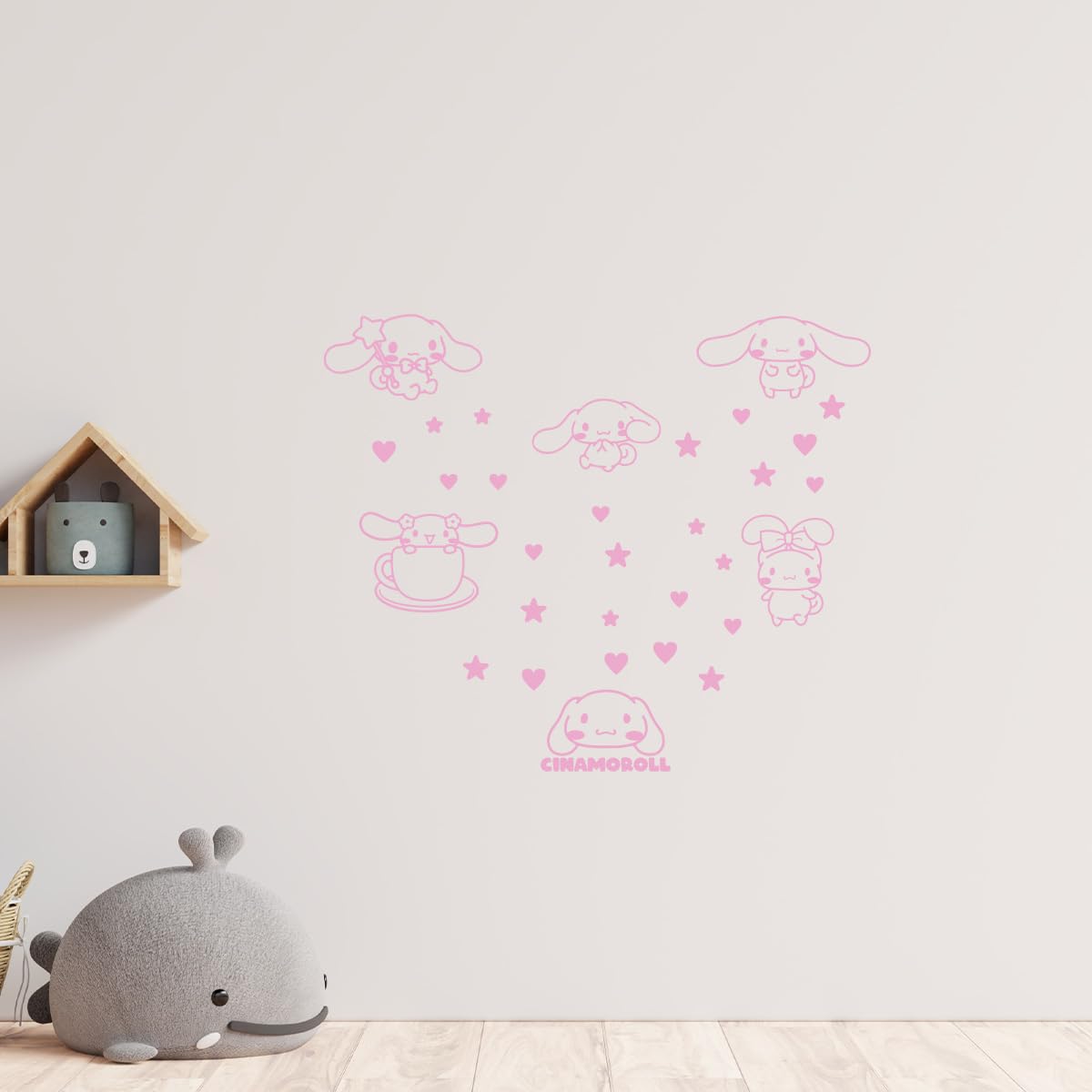 IMPRINTED DESIGNS CINAMOROLL waterproof removable decal leaves no residue.