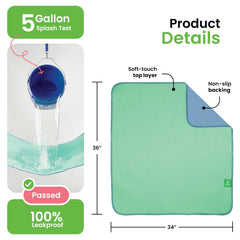 IMPROVIA 34x36 underpads displayed on sofa for leakproof protection