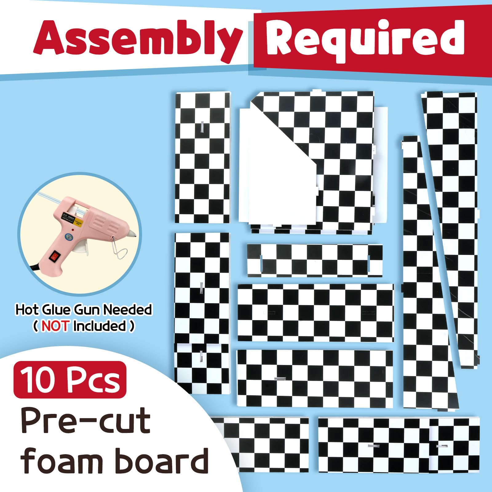 Imprsv marquee number 2 foam base plate enables easy setup and sturdy display.