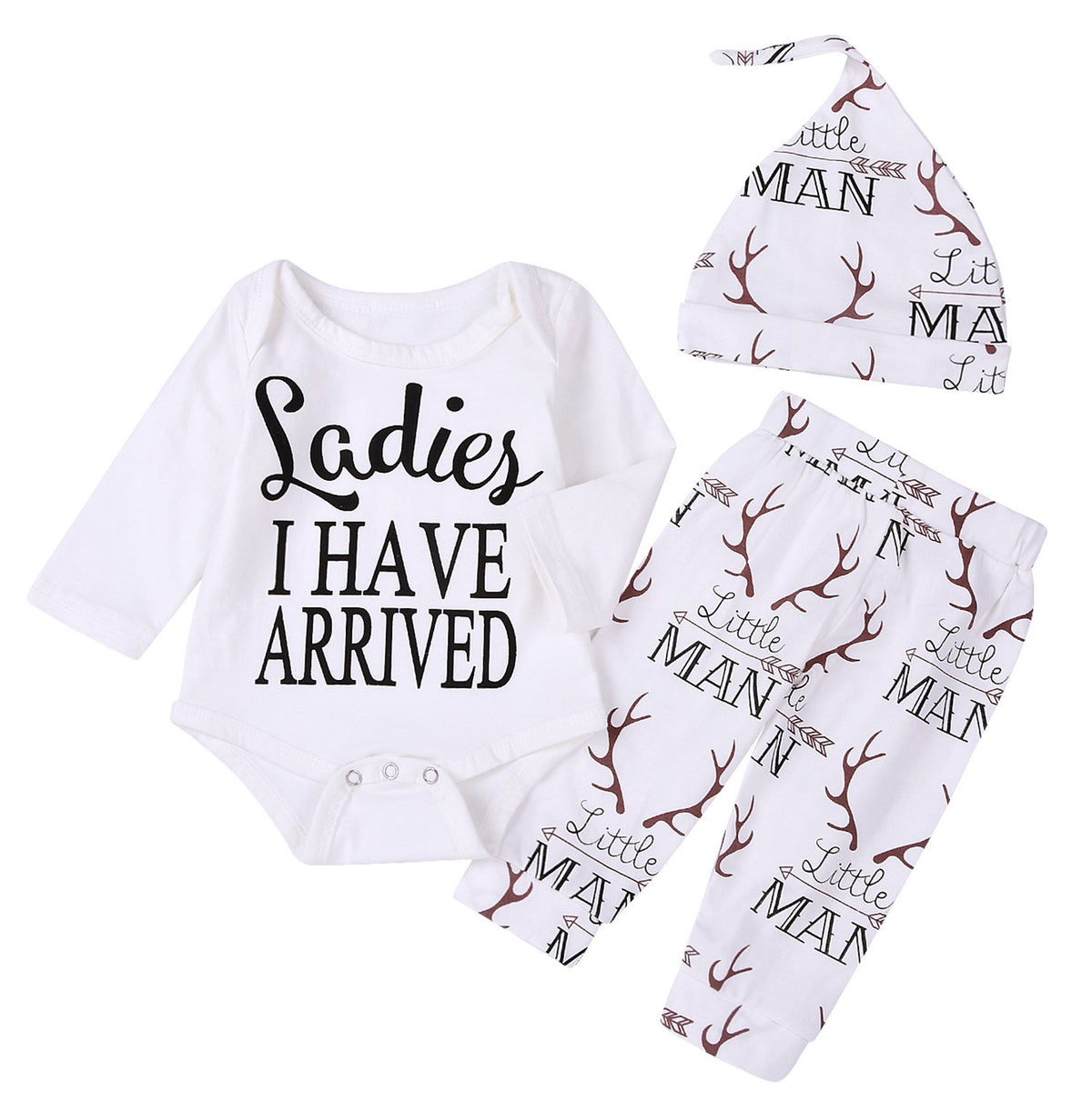 Imsmart deer-print romper long-sleeve offers soft cotton-blend comfort for daily wear