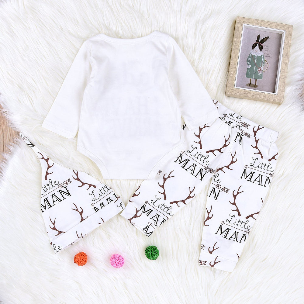 Imsmart newborn 3-piece suit packaging presents a gift-ready outfit