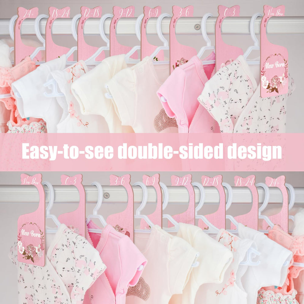 Imtively wooden clothes organizer blends soft finish with boho nursery decor.