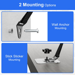 IMtKotW screw mount option with screws helps rigid wall attachment.