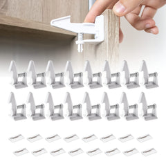 Inaya 16-pack cabinet locks in packaging showcase seamless design for home safety