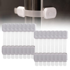 Inaya 16-pack locks applied to cabinet with adhesive installation for quick safety.