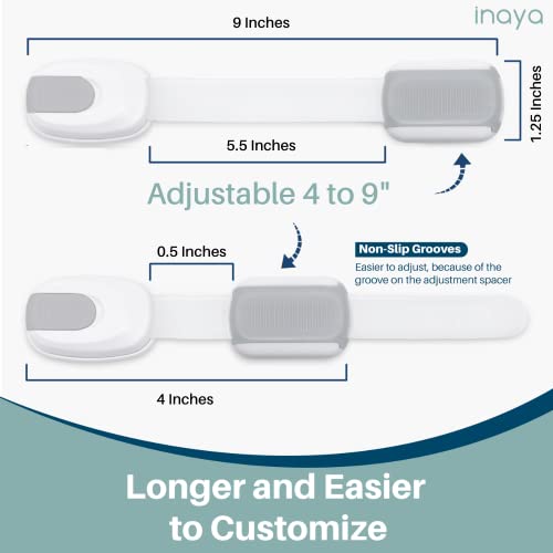 Inaya 5-pack cabinet latches on dishwasher front simplify kitchen safety