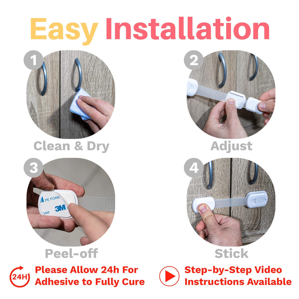 Inaya 6-pack dishwasher locks help protect curious hands near appliances.