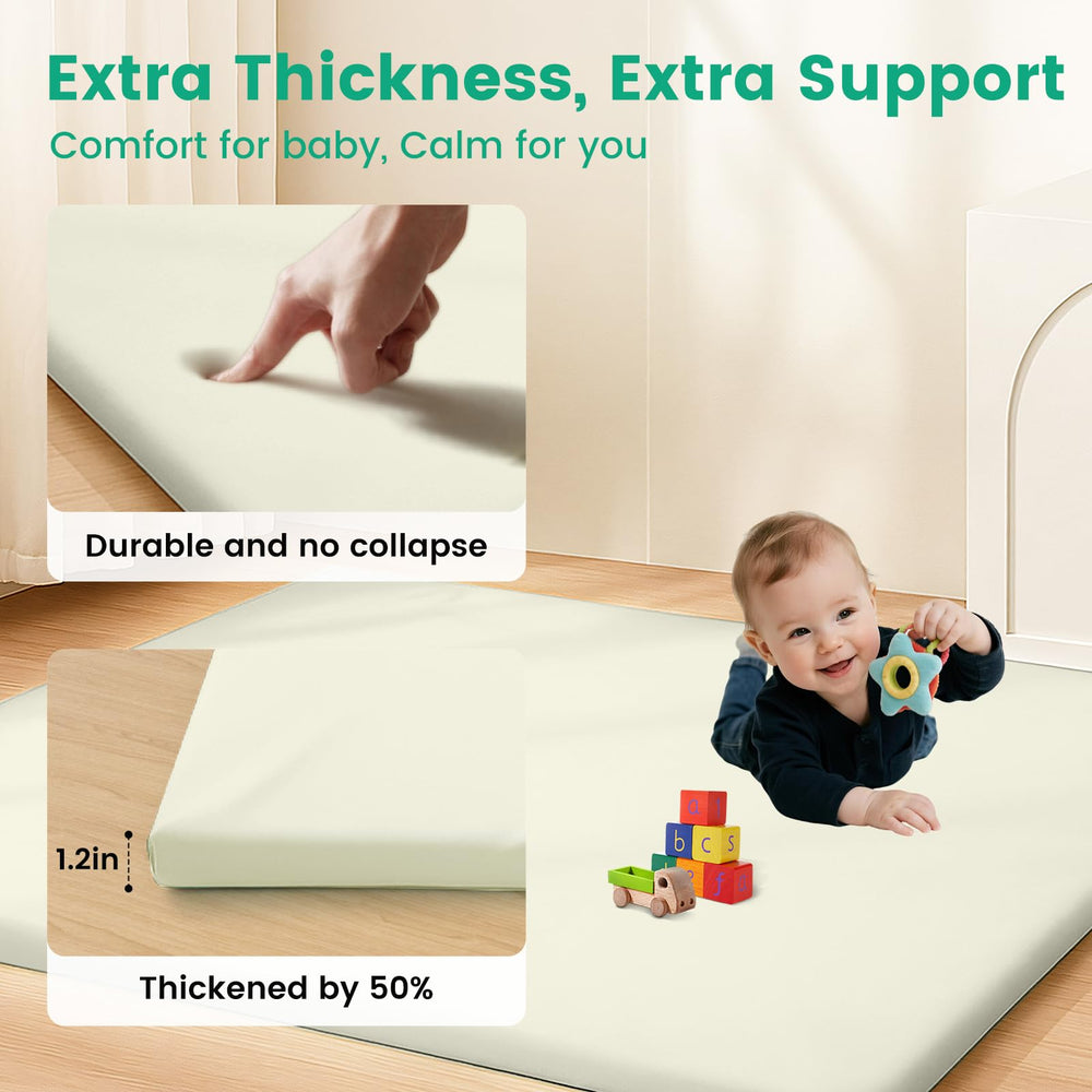 Inaya Baby Play Mat crawling playarea provides room for early movers